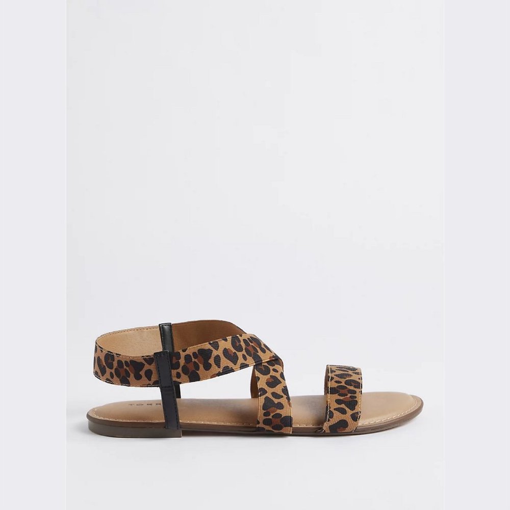 Torrid  Elastic Band Sandal - Stretch Leopard (WW) - Picture 3 of 4